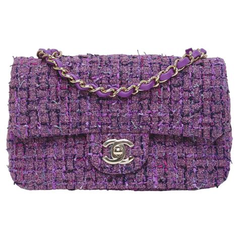 chanel purple dress|purple chanel flap bag.